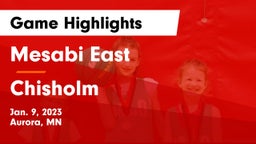 Mesabi East  vs Chisholm  Game Highlights - Jan. 9, 2023