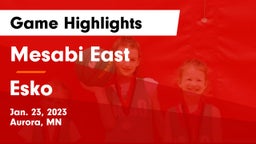 Mesabi East  vs Esko  Game Highlights - Jan. 23, 2023