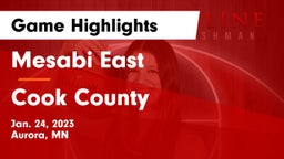 Mesabi East  vs Cook County  Game Highlights - Jan. 24, 2023