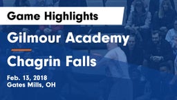 Gilmour Academy  vs Chagrin Falls  Game Highlights - Feb. 13, 2018