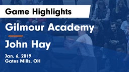 Gilmour Academy  vs John Hay  Game Highlights - Jan. 6, 2019