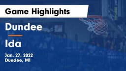 Dundee  vs Ida  Game Highlights - Jan. 27, 2022