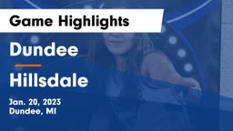Dundee  vs Hillsdale  Game Highlights - Jan. 20, 2023