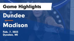 Dundee  vs Madison  Game Highlights - Feb. 7, 2023
