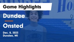 Dundee  vs Onsted  Game Highlights - Dec. 8, 2023