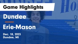 Dundee  vs Erie-Mason  Game Highlights - Dec. 18, 2023