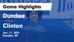 Dundee  vs Clinton  Game Highlights - Jan. 11, 2024