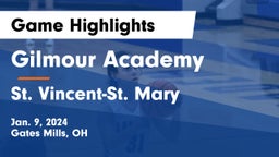 Gilmour Academy  vs St. Vincent-St. Mary  Game Highlights - Jan. 9, 2024