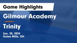 Gilmour Academy  vs Trinity  Game Highlights - Jan. 20, 2024