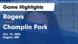Rogers  vs Champlin Park  Game Highlights - Oct. 19, 2020