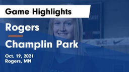 Rogers  vs Champlin Park  Game Highlights - Oct. 19, 2021