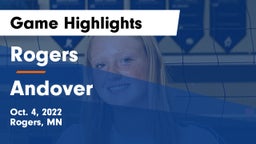 Rogers  vs Andover  Game Highlights - Oct. 4, 2022