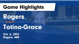 Rogers  vs Totino-Grace  Game Highlights - Oct. 6, 2022
