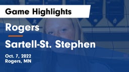 Rogers  vs Sartell-St. Stephen  Game Highlights - Oct. 7, 2022
