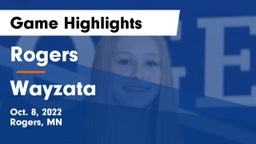 Rogers  vs Wayzata  Game Highlights - Oct. 8, 2022