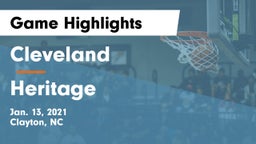 Cleveland  vs Heritage  Game Highlights - Jan. 13, 2021