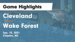 Cleveland  vs Wake Forest  Game Highlights - Jan. 15, 2021