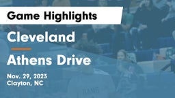 Cleveland  vs Athens Drive  Game Highlights - Nov. 29, 2023