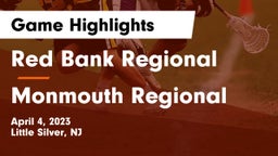 Red Bank Regional  vs Monmouth Regional Game Highlights - April 4, 2023