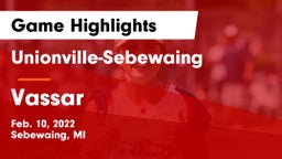 Unionville-Sebewaing  vs Vassar  Game Highlights - Feb. 10, 2022