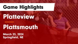Platteview  vs Plattsmouth  Game Highlights - March 23, 2024