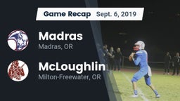 Recap: Madras  vs. McLoughlin  2019