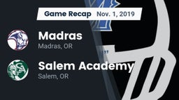 Recap: Madras  vs. Salem Academy  2019