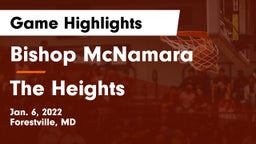 Bishop McNamara  vs The Heights Game Highlights - Jan. 6, 2022