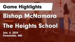 Bishop McNamara  vs The Heights School Game Highlights - Jan. 4, 2024