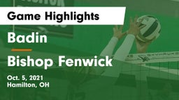 Badin  vs Bishop Fenwick Game Highlights - Oct. 5, 2021