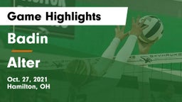 Badin  vs Alter Game Highlights - Oct. 27, 2021