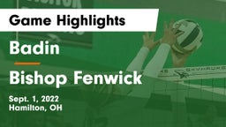 Badin  vs Bishop Fenwick Game Highlights - Sept. 1, 2022