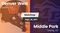 Matchup: Denver West High vs. Middle Park  2017