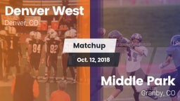 Matchup: Denver West High vs. Middle Park  2018