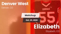 Matchup: Denver West High vs. Elizabeth  2020