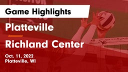 Platteville  vs Richland Center  Game Highlights - Oct. 11, 2022