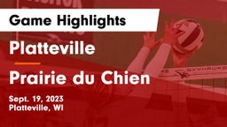 Platteville  vs Prairie du Chien  Game Highlights - Sept. 19, 2023