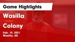 Wasilla  vs Colony  Game Highlights - Feb. 19, 2021