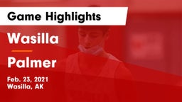 Wasilla  vs Palmer  Game Highlights - Feb. 23, 2021