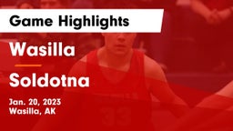 Wasilla  vs Soldotna  Game Highlights - Jan. 20, 2023
