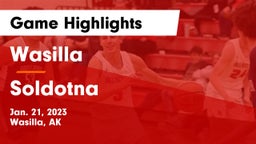 Wasilla  vs Soldotna  Game Highlights - Jan. 21, 2023