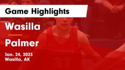Wasilla  vs Palmer  Game Highlights - Jan. 24, 2023
