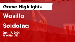 Wasilla  vs Soldotna  Game Highlights - Jan. 19, 2024