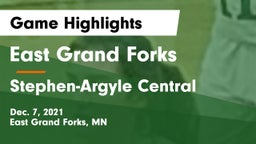 East Grand Forks  vs Stephen-Argyle Central  Game Highlights - Dec. 7, 2021