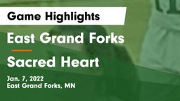 East Grand Forks  vs Sacred Heart  Game Highlights - Jan. 7, 2022
