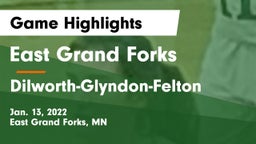East Grand Forks  vs Dilworth-Glyndon-Felton  Game Highlights - Jan. 13, 2022