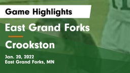 East Grand Forks  vs Crookston  Game Highlights - Jan. 20, 2022