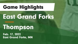 East Grand Forks  vs Thompson  Game Highlights - Feb. 17, 2022