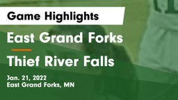 East Grand Forks  vs Thief River Falls  Game Highlights - Jan. 21, 2022