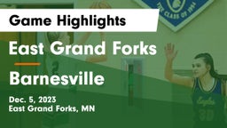 East Grand Forks  vs Barnesville  Game Highlights - Dec. 5, 2023